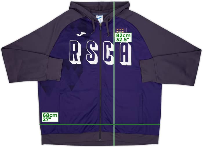 2019-20 Anderlecht Joma Hooded Track Jacket - 8/10 - (4XL)