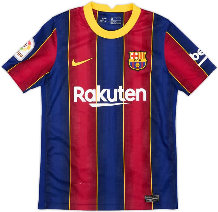 2020-21 Barcelona Home Shirt - 7/10 - (M.Boys)