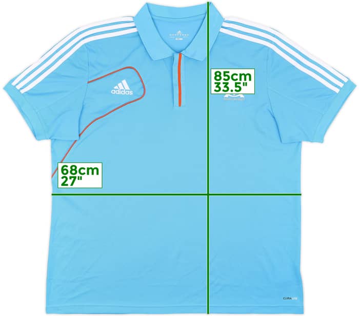 2012-13 Olympique Marseille adidas Polo Shirt - 10/10 - (3XL)
