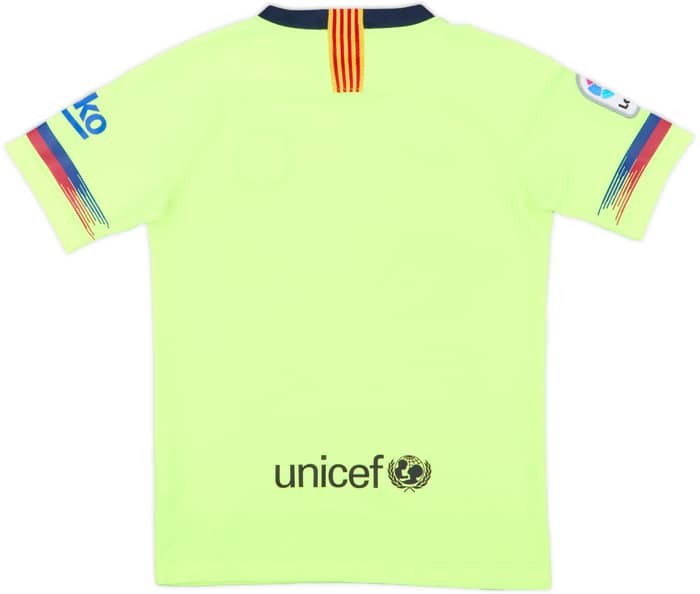 2018-19 Barcelona Away Shirt - 8/10 - (M.Boys)