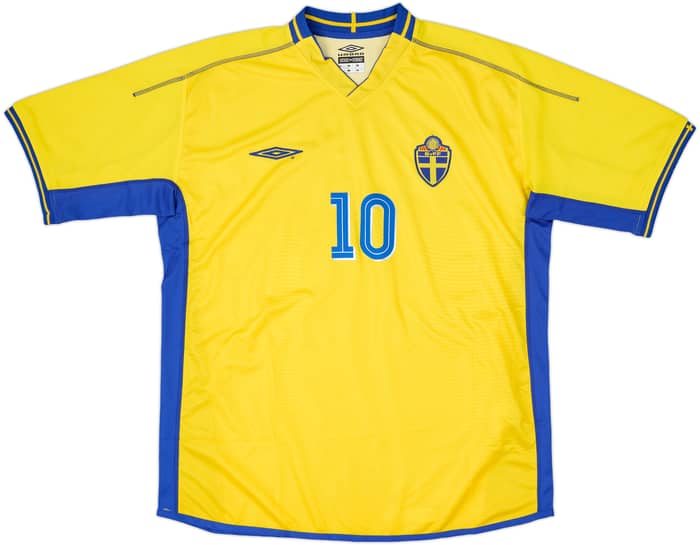 2003-04 Sweden Home Shirt Ibrahimovic #10 - 9/10 - (XL)