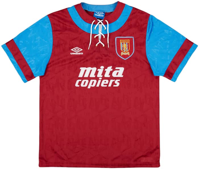 1992-93 Aston Villa Home Shirt - 9/10 - (L)