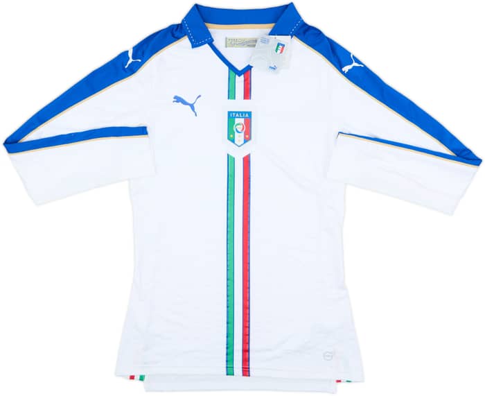 2016-17 Italy Player Issue Away L/S Shirt (L)