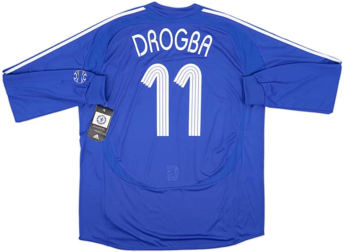 2006-08 Chelsea Home L/S Shirt Drogba #11 (XXL)