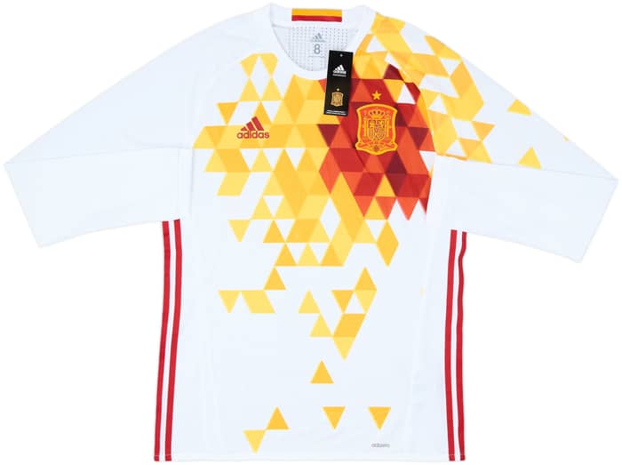2016-17 Spain Player Issue Away L/S Shirt (L)