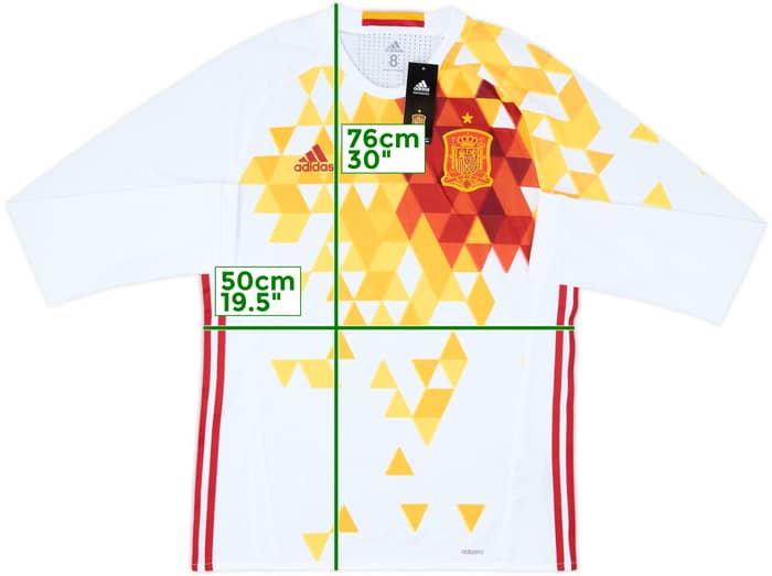 2016-17 Spain Player Issue Away L/S Shirt (L)