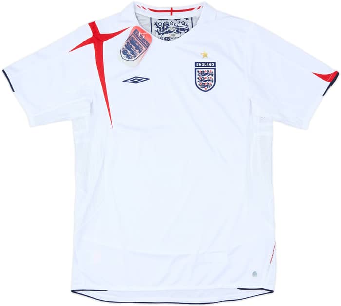 2005-07 England Home Shirt (XL.Boys)