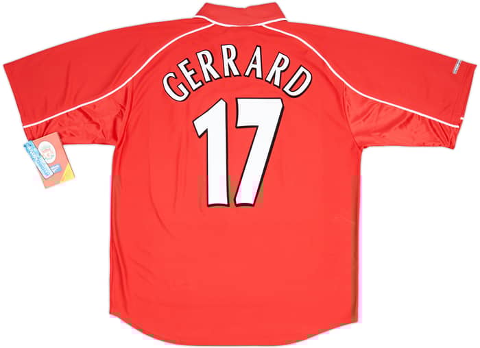 2000-02 Liverpool 'Cup Final' Home Shirt Gerrard #17 (L)