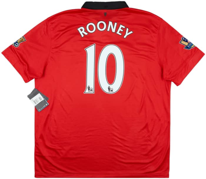 2013-14 Manchester United Home Shirt Rooney #10 (XXL)