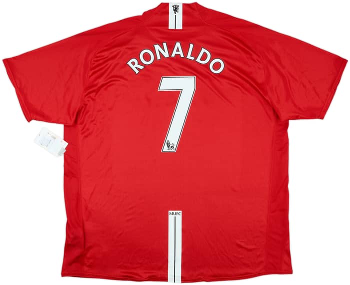 2007-09 Manchester United Home Shirt Ronaldo #7 (3XL)