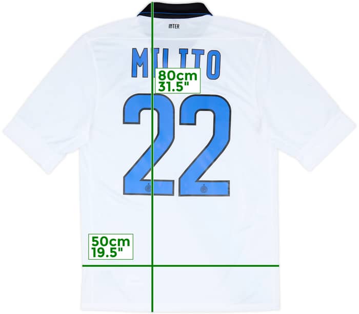 2011-12 Inter Milan Away Shirt Milito #22 - 6/10 - (S)