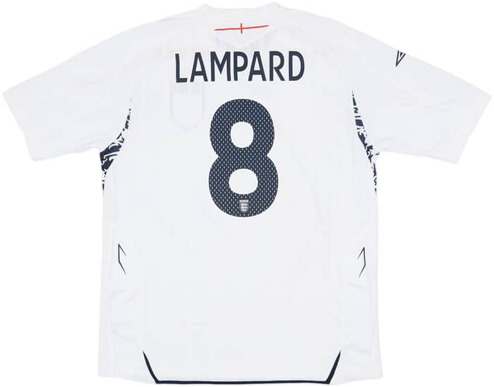2007-09 England Home Shirt Lampard #8 (XL)