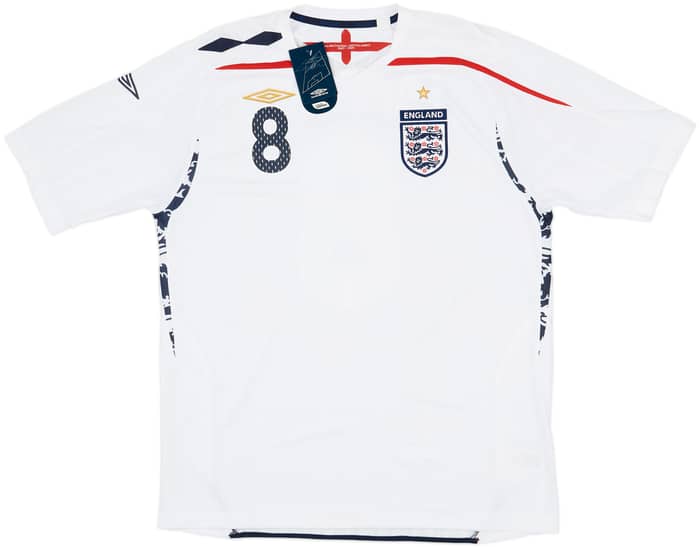 2007-09 England Home Shirt Lampard #8 (XL)