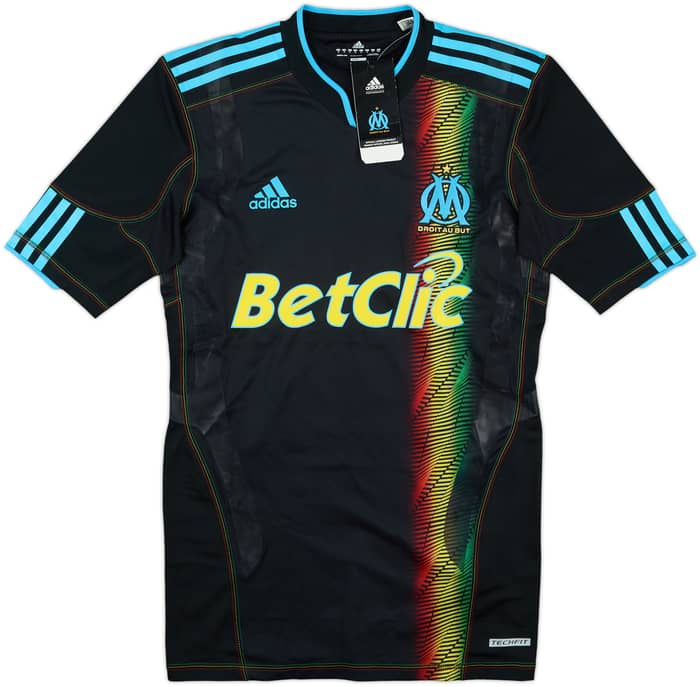 2010-11 Olympique Marseille Player Issue TechFit Third Shirt Lucho #8 (M)