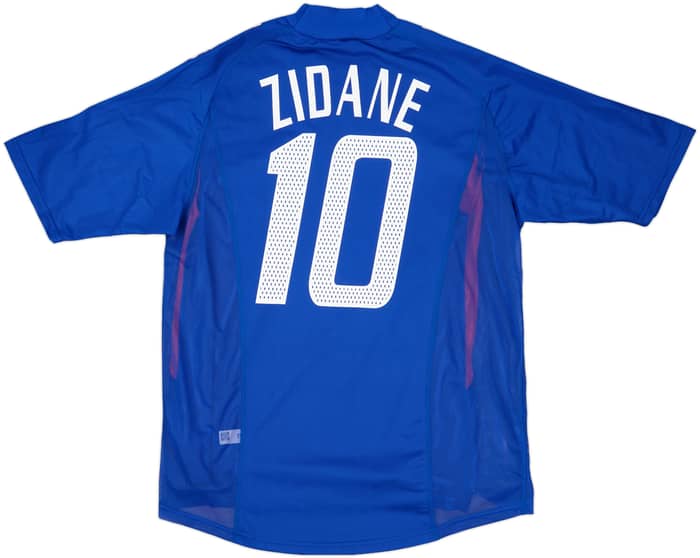2002-04 France Authentic Home Shirt Zidane #10 (M)