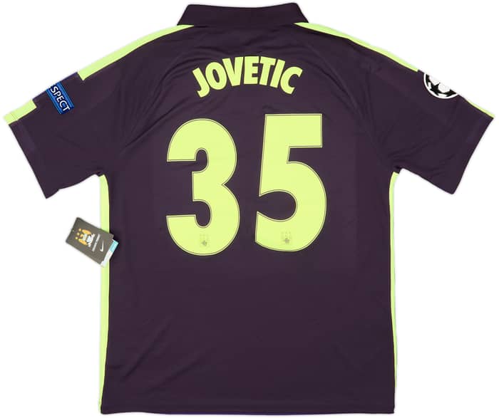 2014-15 Manchester City Third Shirt Jovetic #35 (L)