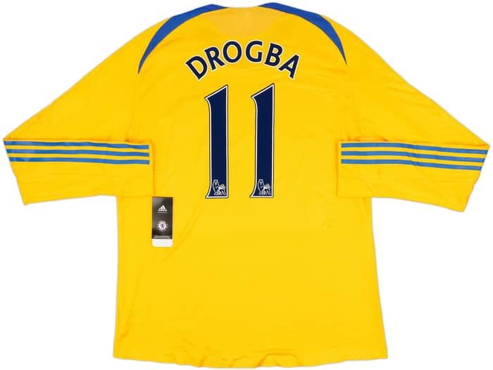 2008-09 Chelsea Player Issue Third L/S Shirt Drogba #11 (XXL)