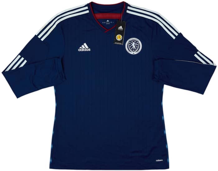 2014-15 Scotland Player Issue Home L/S Shirt (L)