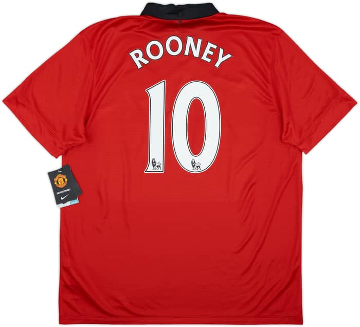 2013-14 Manchester United Home Shirt Rooney #10 (XL)