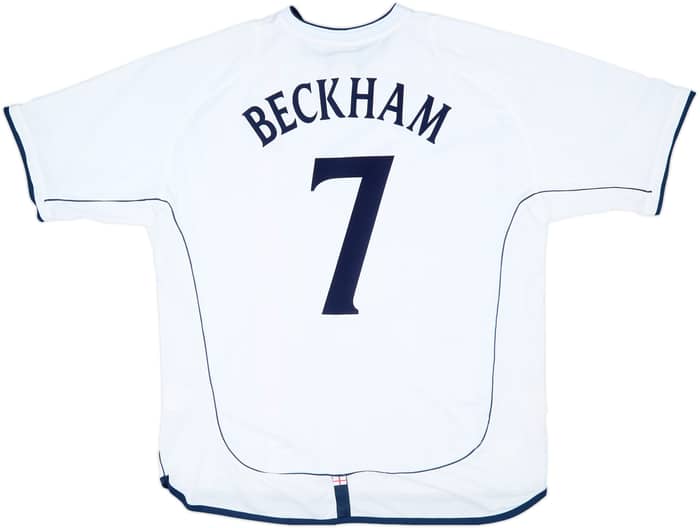 2001-03 England Home Shirt Beckham #7 (XXL)