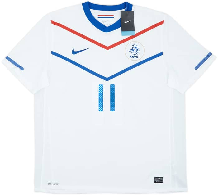 2010-11 Netherlands Away Shirt Robben #11 (XL)