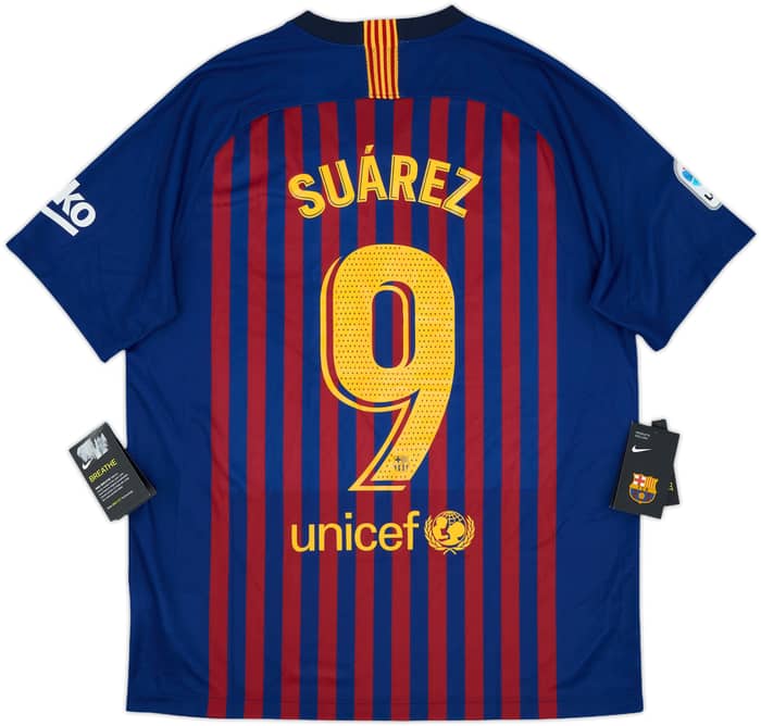 2018-19 Barcelona Home Shirt Suarez #9 (L)