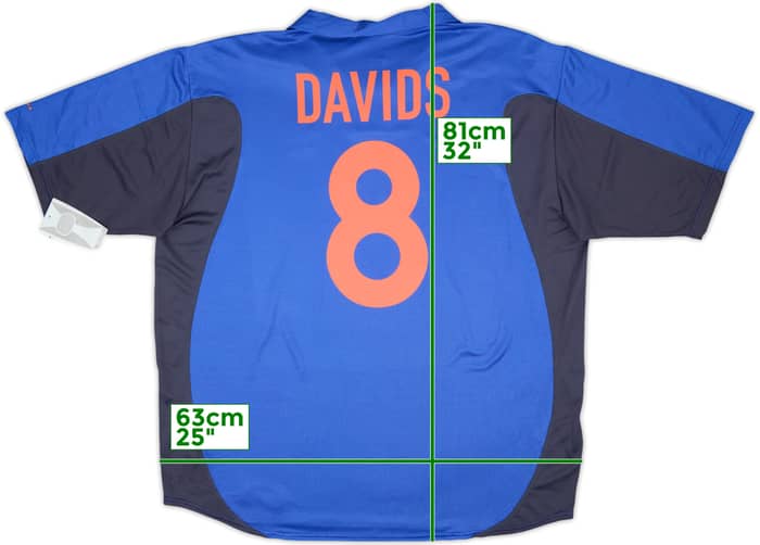 2000-02 Netherlands Away Shirt Davids #8 (XXL)