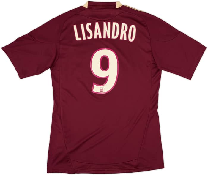 2010-11 Lyon Away Shirt Lisandro #9 (S)