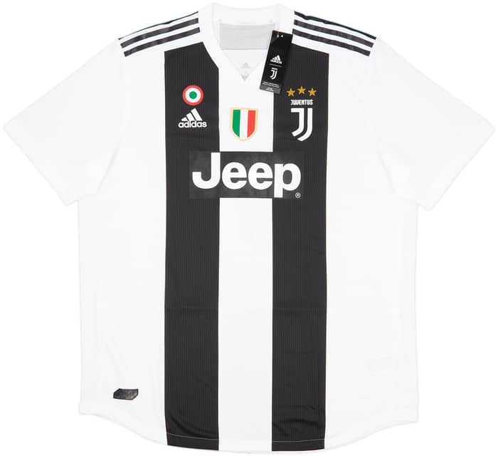 2018-19 Juventus Authentic Home Shirt Ronaldo #7 (XXL)