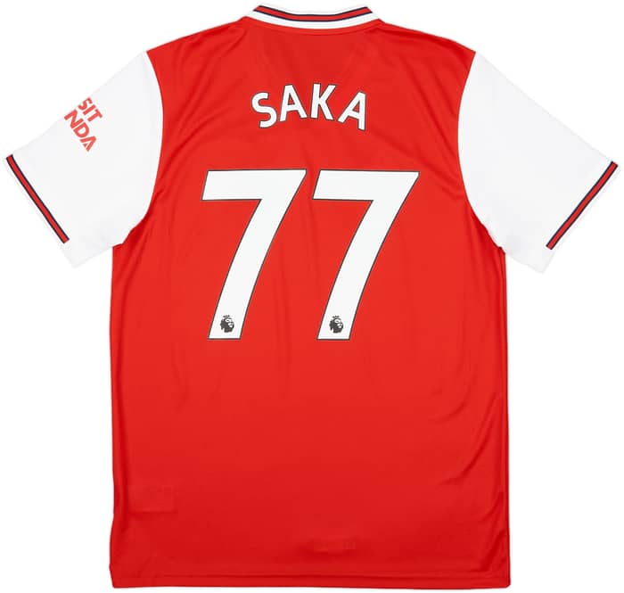 2019-20 Arsenal Home Shirt Saka #77 (L)
