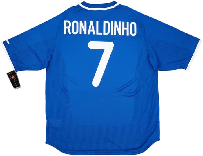 2000-02 Brazil Away Shirt Ronaldinho #7 (XL)