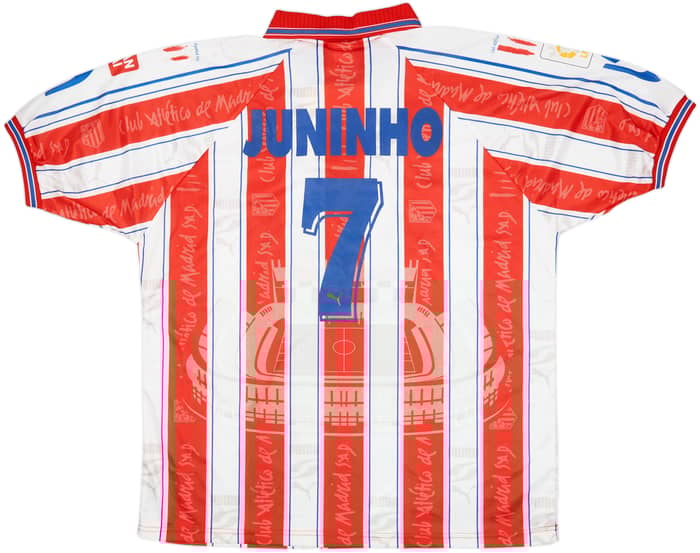 1996-97 Atletico Madrid Home Shirt Juninho #7 (XL)