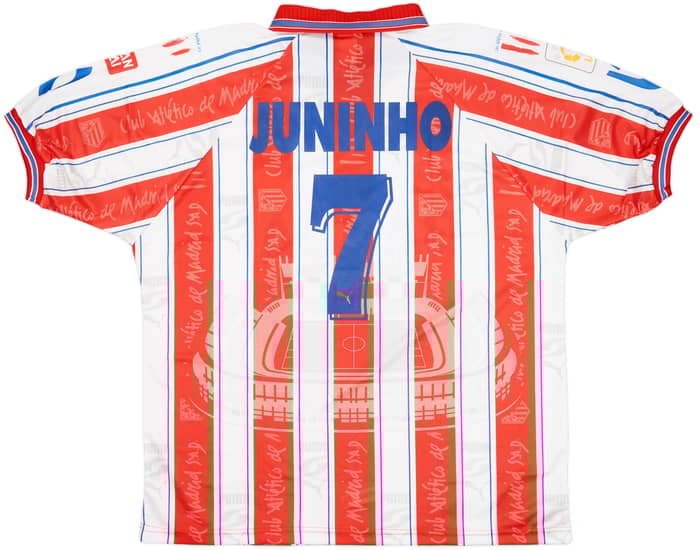 1996-97 Atletico Madrid Home Shirt Juninho #7 (XL)