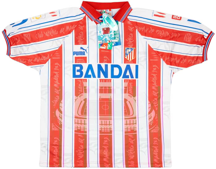 1996-97 Atletico Madrid Home Shirt Juninho #7 (XL)