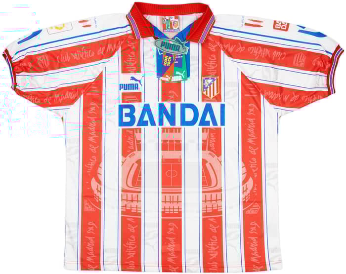 1996-97 Atletico Madrid Home Shirt Kiko #19 (XL)