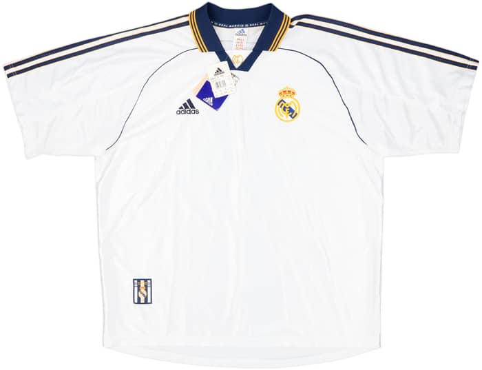 1998-00 Real Madrid Home Shirt Raul #7 (XL)