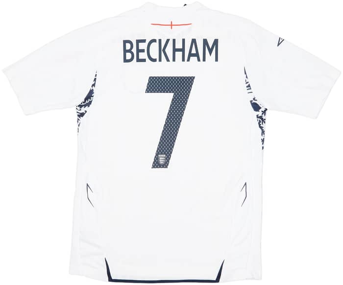 2007-09 England Home Shirt Beckham #7 (M)