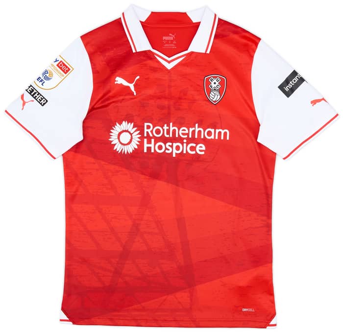 2023-24 Rotherham Match Issue Home Shirt Ferguson #17