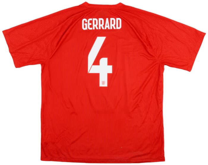 2014-15 England Away Shirt Gerrard #4 - 9/10 - (XXL)