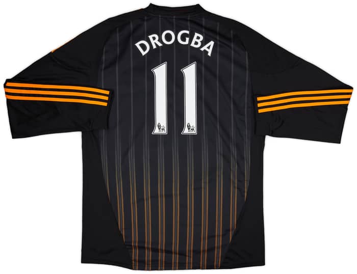 2010-11 Chelsea Away L/S Shirt Drogba #11 (XL)