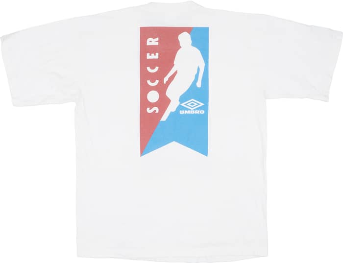 1990-91 Aston Villa Umbro Graphic Tee - 8/10 - (XL)