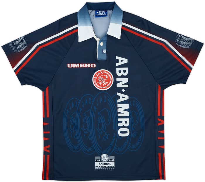 1997-98 Ajax Away Shirt F.De Boer #4 - 9/10 - (M)