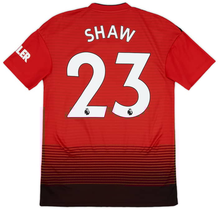 2018-19 Manchester United Home Shirt Shaw #23 - 9/10 - (S)