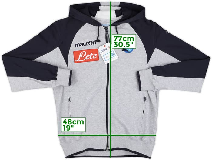 2011-12 Napoli Macron Hooded Track Jacket (M)