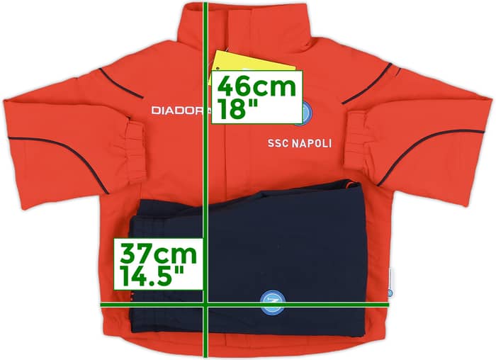 2007-08 Napoli Diadora Tracksuit (3-4 Years)