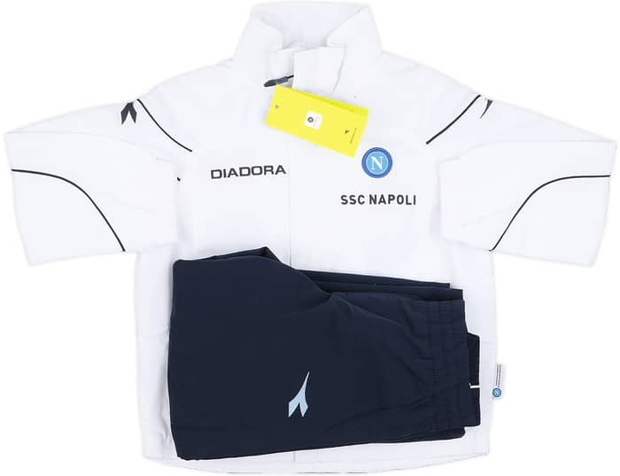 2007-08 Napoli Diadora Full Tracksuit (4-5 Years)