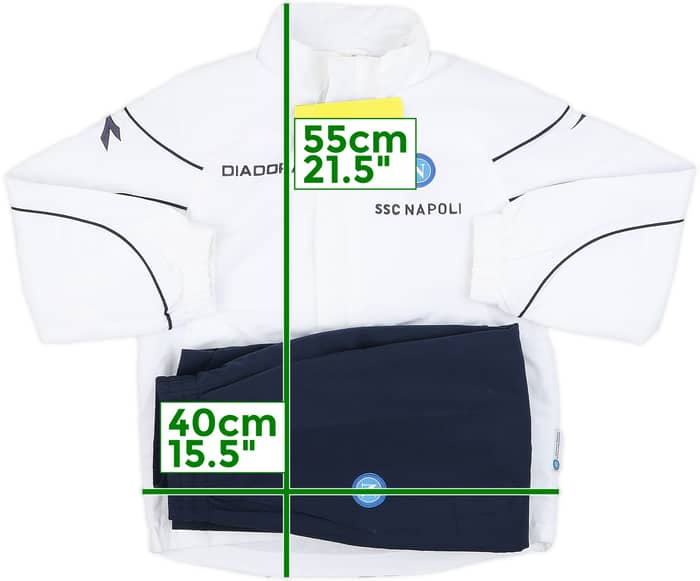 2007-08 Napoli Diadora Full Tracksuit (5-6 Years)