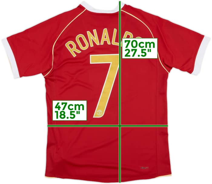 2006-07 Manchester United Home Shirt Ronaldo #7 - 10/10 - (S)