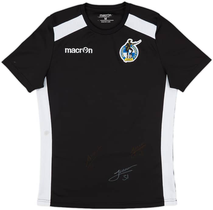 2017-18 Bristol Rovers Signed Macron Training Shirt - 8/10 - (M)