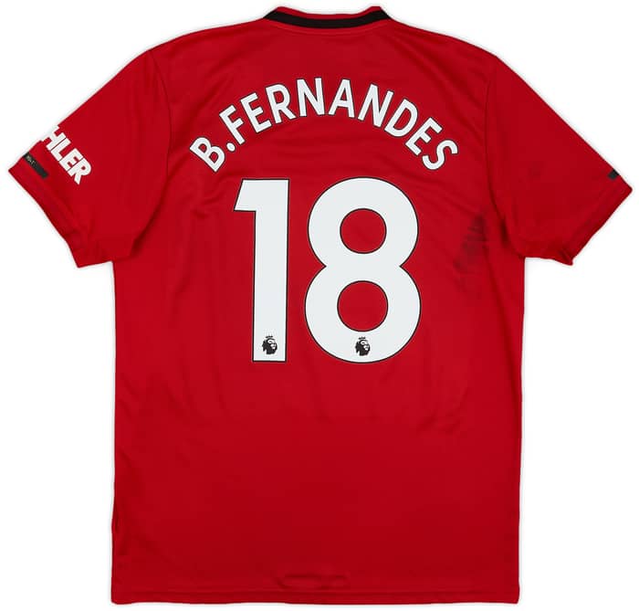 2019-20 Manchester United Home Shirt B.Fernandes #18 - 7/10 - (L)